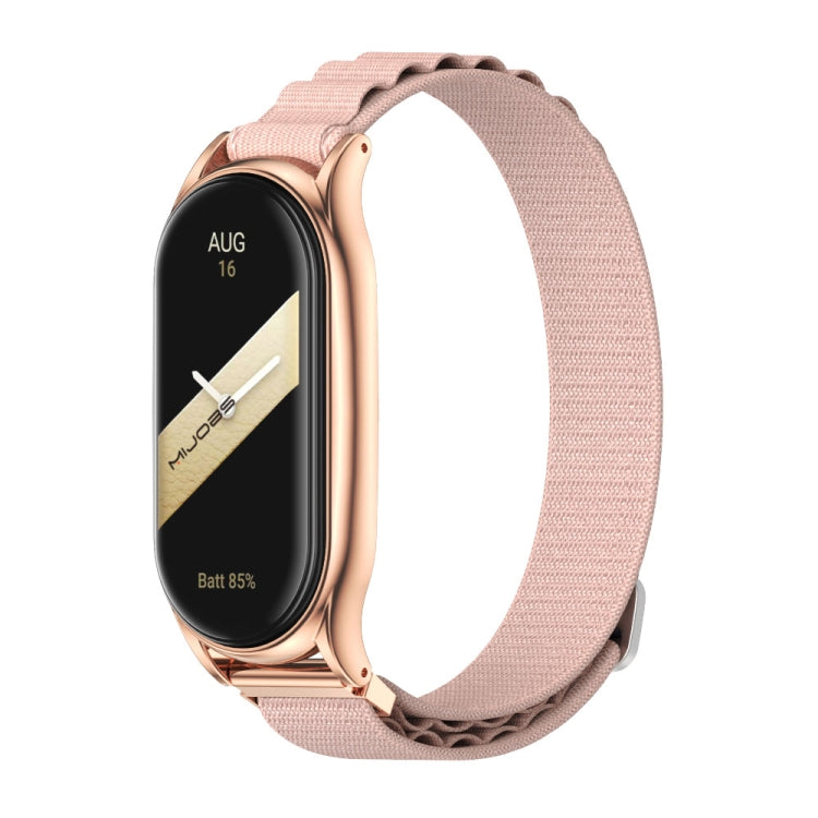 Mijobs Plus Case Nylon Breathable Watch Band, For Xiaomi Mi Band 8
