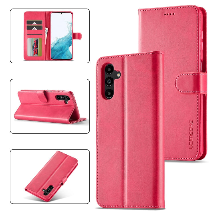 LC.IMEEKE Calf Texture Leather Phone Case, For Samsung Galaxy S23 FE 5G, For Samsung Galaxy A55 5G, For Samsung Galaxy S24+ 5G, For Samsung Galaxy S24 5G