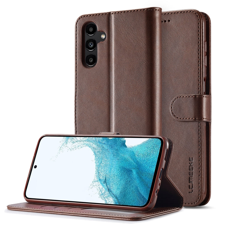 LC.IMEEKE Calf Texture Leather Phone Case, For Samsung Galaxy A05, For Samsung Galaxy A05S, For Samsung Galaxy A35 5G, For Samsung Galaxy S24 Ultra 5G