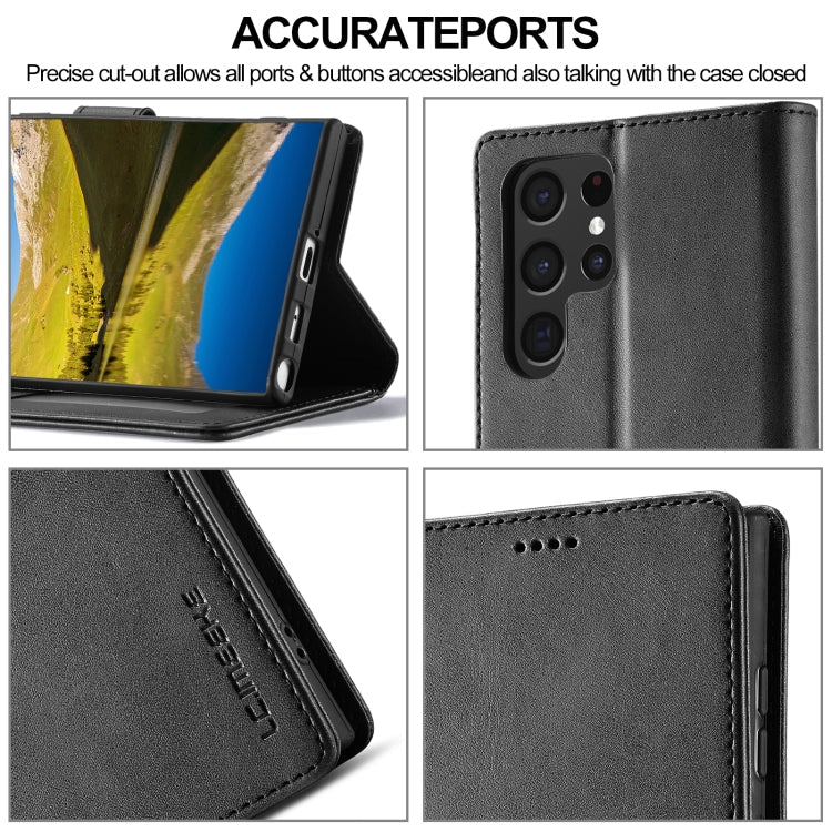 LC.IMEEKE Calf Texture Leather Phone Case, For Samsung Galaxy S23 FE 5G, For Samsung Galaxy A55 5G, For Samsung Galaxy S24+ 5G, For Samsung Galaxy S24 5G