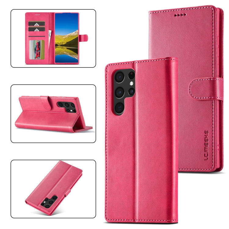 LC.IMEEKE Calf Texture Leather Phone Case, For Samsung Galaxy A05, For Samsung Galaxy A05S, For Samsung Galaxy A35 5G, For Samsung Galaxy S24 Ultra 5G