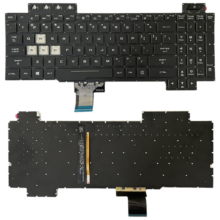 US Version Backlight Laptop Keyboard, For Asus Gaming FX505D FX505DY FX505DD