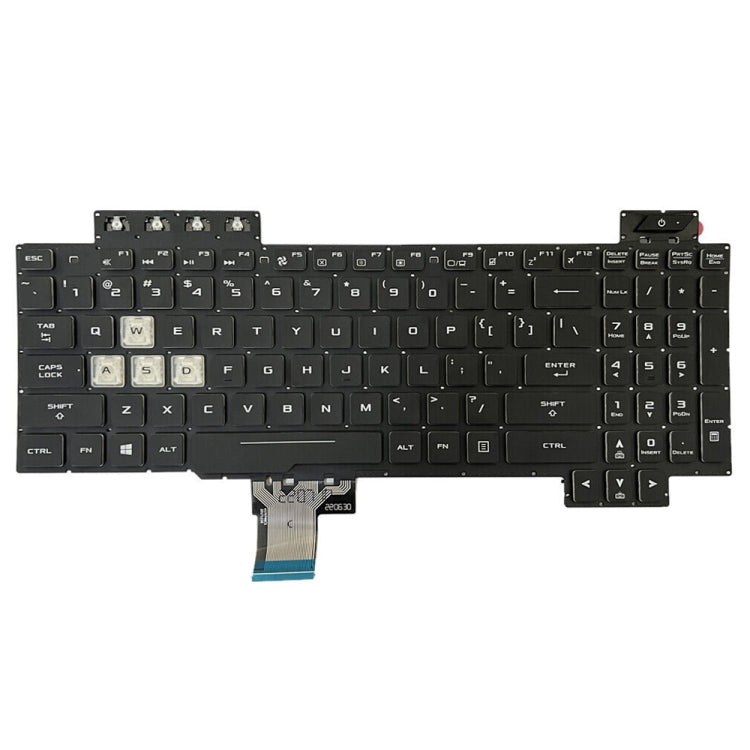 US Version Backlight Laptop Keyboard, For Asus Gaming FX505D FX505DY FX505DD