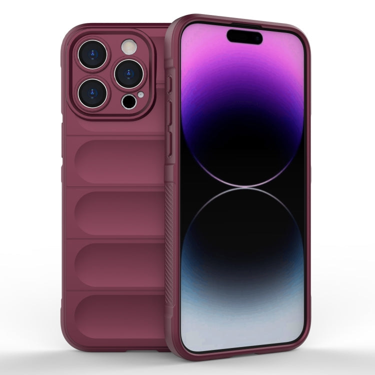 Magic Shield TPU + Flannel Phone Case, For iPhone 16, For iPhone 15 Pro Max
