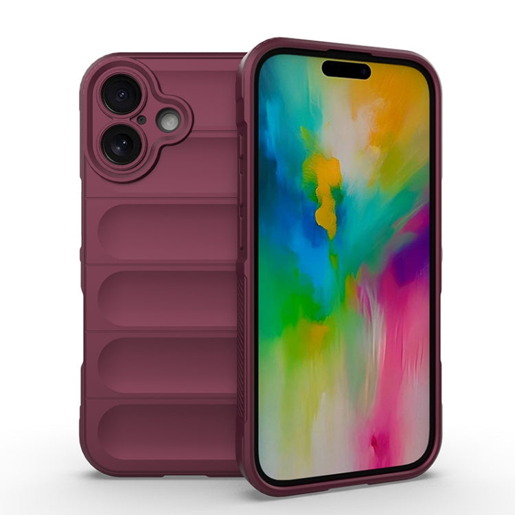 Magic Shield TPU + Flannel Phone Case, For iPhone 16, For iPhone 15 Pro Max