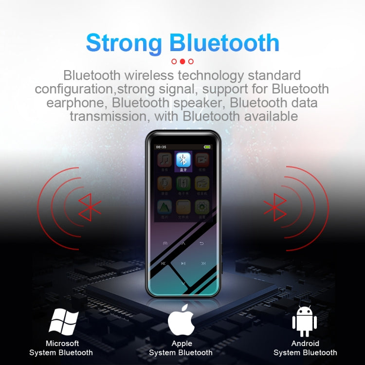 M15 Multi-function Smart Voice Recorder MP3 Hifi Sound Music Player Walkman, Bluetooth Version, 4GB, 8GB, 16GB, 32GB