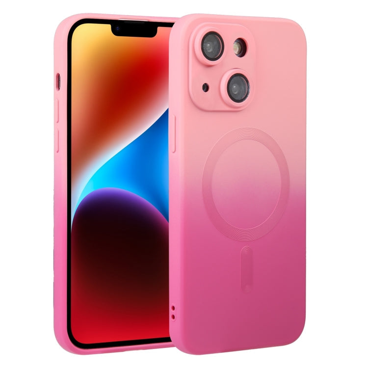 Liquid TPU Silicone Gradient MagSafe Phone Case, For iPhone 15
