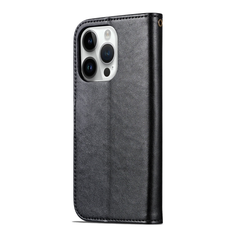 AZNS Sheepskin Texture Flip Leather Phone Case, For iPhone 15 Pro, For iPhone 15 Plus, For iPhone 15