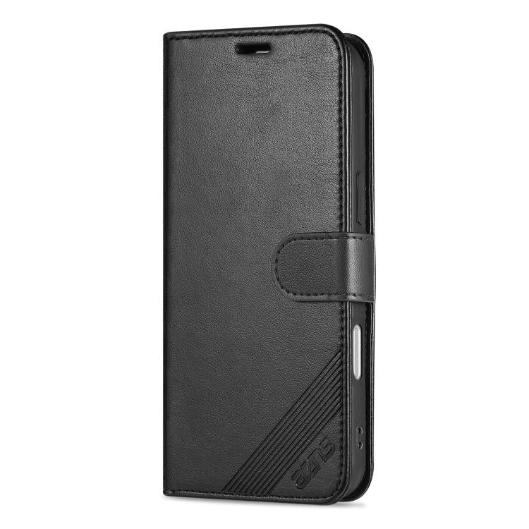 AZNS Sheepskin Texture Flip Leather Phone Case, For iPhone 17e / 16e, For iPhone 17 Pro Max, For iPhone 17 Pro, For iPhone 17, For iPhone Air, For iPhone 16 Pro Max, For iPhone 16 Pro, For iPhone 15 Pro Max