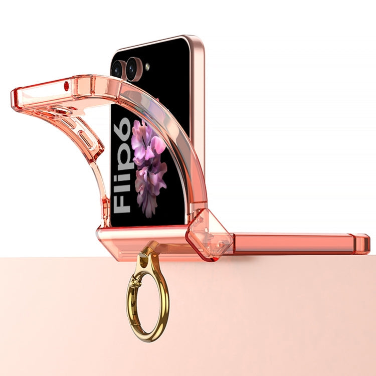 GKK MagSafe Airbag Hinge Shockproof Phone Case with Ring Holder, For Samsung Galaxy Z Flip5