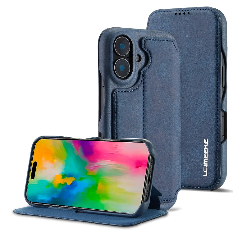 LC.IMEEKE Hon Ancient Series Flip Leather Phone Case, For iPhone 16 Pro Max, For iPhone 16 Pro, For iPhone 16 Plus, For iPhone 16