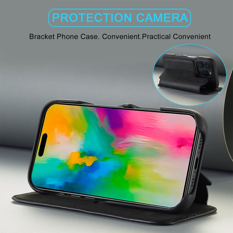 LC.IMEEKE Hon Ancient Series Flip Leather Phone Case, For iPhone 15 Pro Max, For iPhone 15 Pro, For iPhone 15 Plus, For iPhone 15
