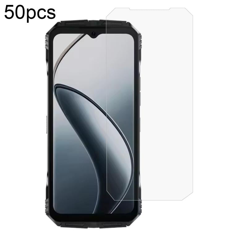 50pcs 0.26mm 9H 2.5D Tempered Glass Film, For DOOGEE Note 59 Pro / Note 59, For DOOGEE Fire 6 Max, For DOOGEE S119, For DOOGEE V31GT, For DOOGEE S110