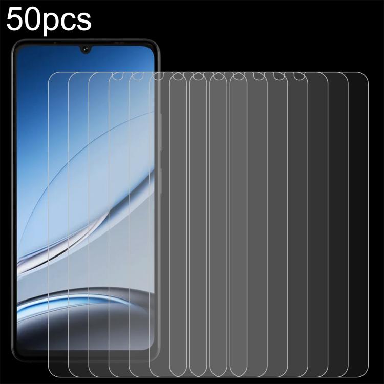 50pcs 0.26mm 9H 2.5D Tempered Glass Film, For DOOGEE Note 59 Pro / Note 59, For DOOGEE Fire 6 Max, For DOOGEE S119, For DOOGEE V31GT, For DOOGEE S110