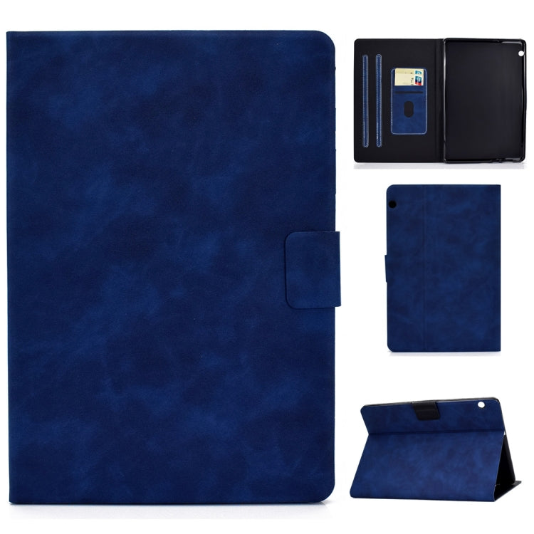 Cowhide Texture Horizontal Flip Leather Case with Holder & Card Slots & Sleep / Wake-up Function, For Huawei MatePad T8, For Huawei MediaPad T5, For Lenovo M10 Plus TB-X606F