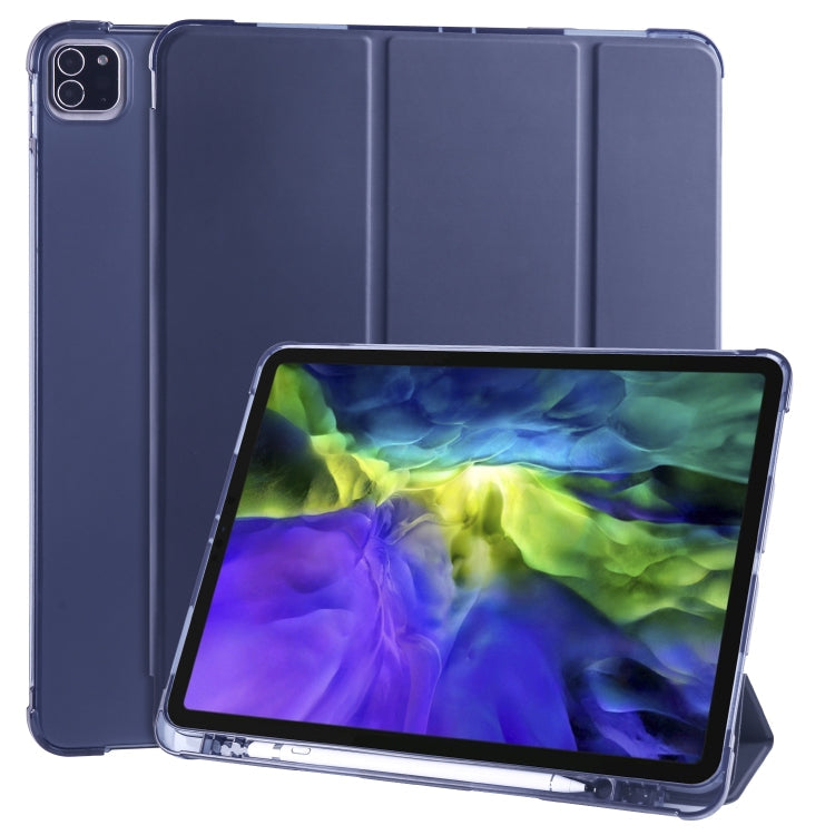 3-folding Horizontal Flip PU Leather + Shockproof TPU Case with Holder & Pen Slot, For iPad Pro 11 (2020) / iPad Pro 11(2018), For iPad Air 13 2025 / 2024 / iPad Pro 12.9 (2020) / iPad Pro 12.9(2018), For iPad 10.2 2021 / 2020 / 2019...