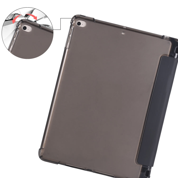 3-folding Horizontal Flip PU Leather + Shockproof TPU Case with Holder & Pen Slot, For iPad Air / Air 2 / 9.7 (2017) & (2018), For iPad Mini 5 / Mini 4