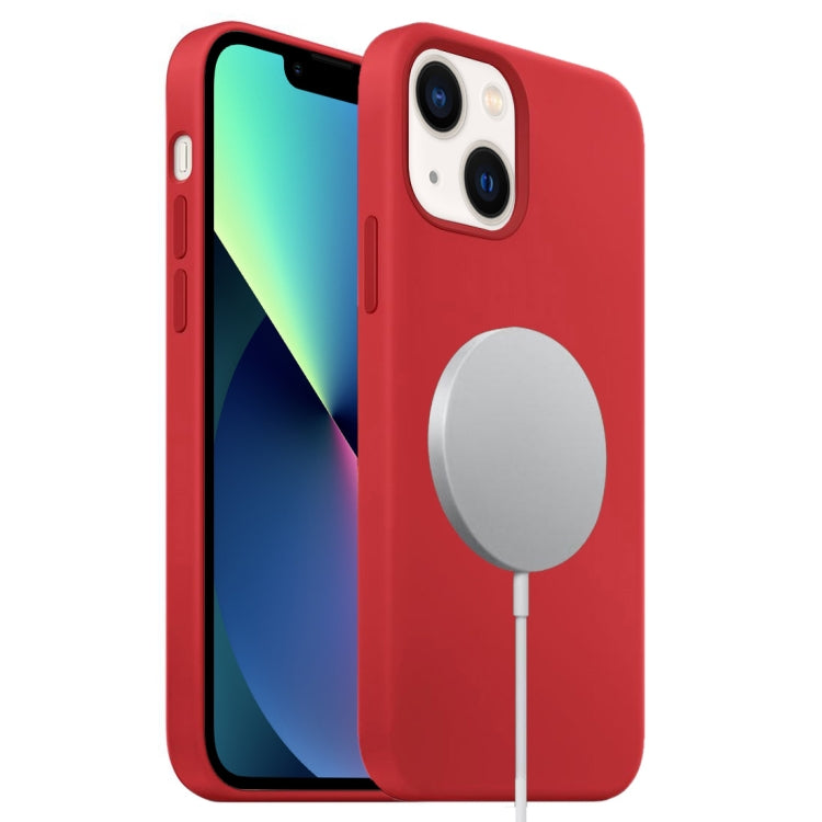 Liquid Silicone Full Coverage MagSafe Phone Case, For iPhone 13 mini