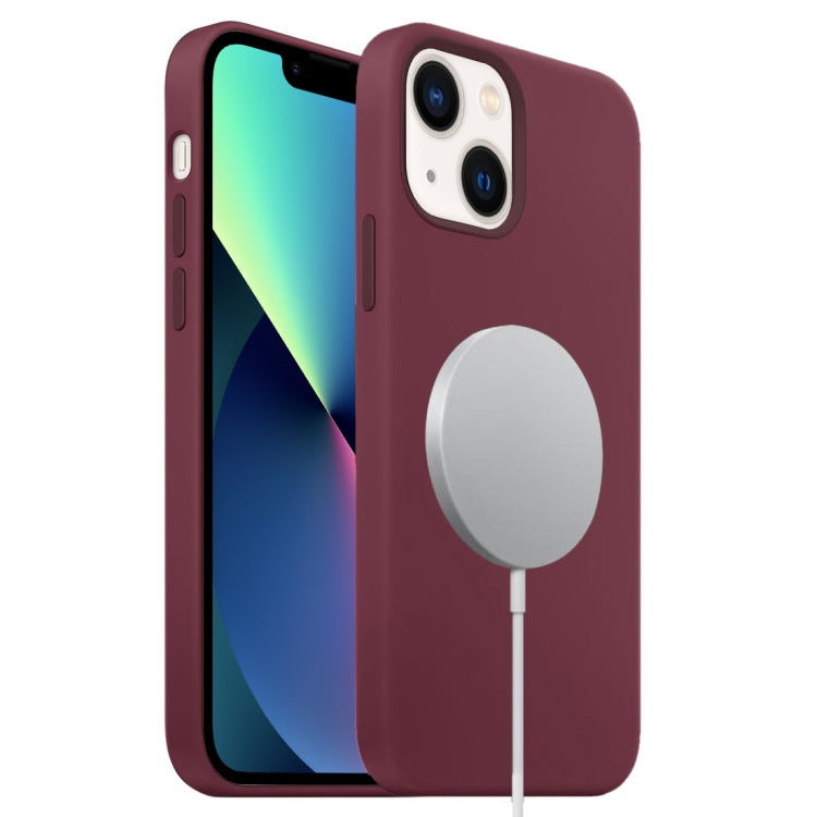 Liquid Silicone Full Coverage MagSafe Phone Case, For iPhone 13 mini