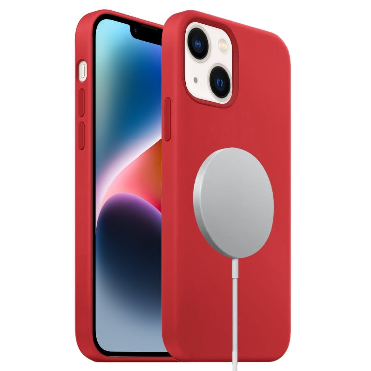 Liquid Silicone Full Coverage MagSafe Phone Case, For iPhone 15 Plus, For iPhone 15, For iPhone 14 Plus