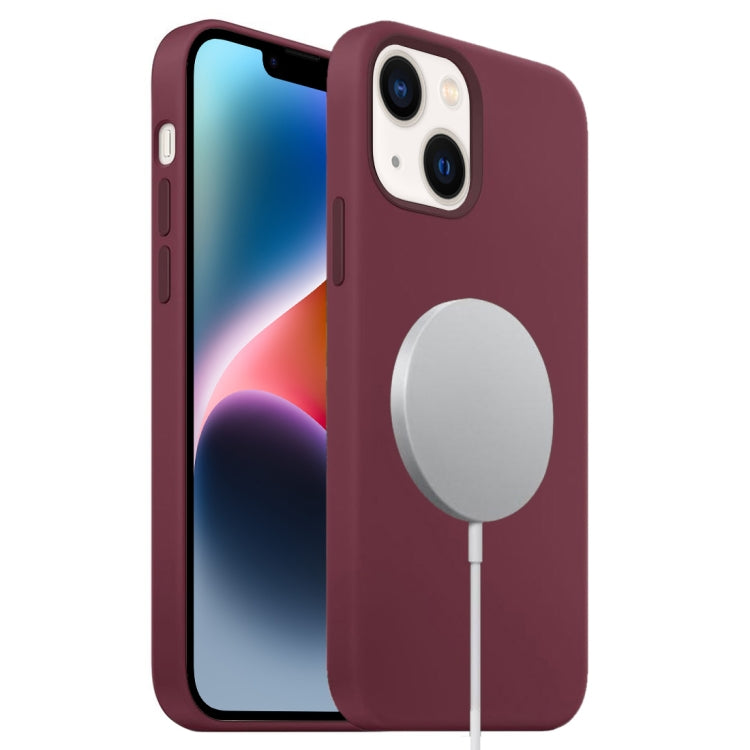 Liquid Silicone Full Coverage MagSafe Phone Case, For iPhone 15 Plus, For iPhone 15, For iPhone 14 Plus
