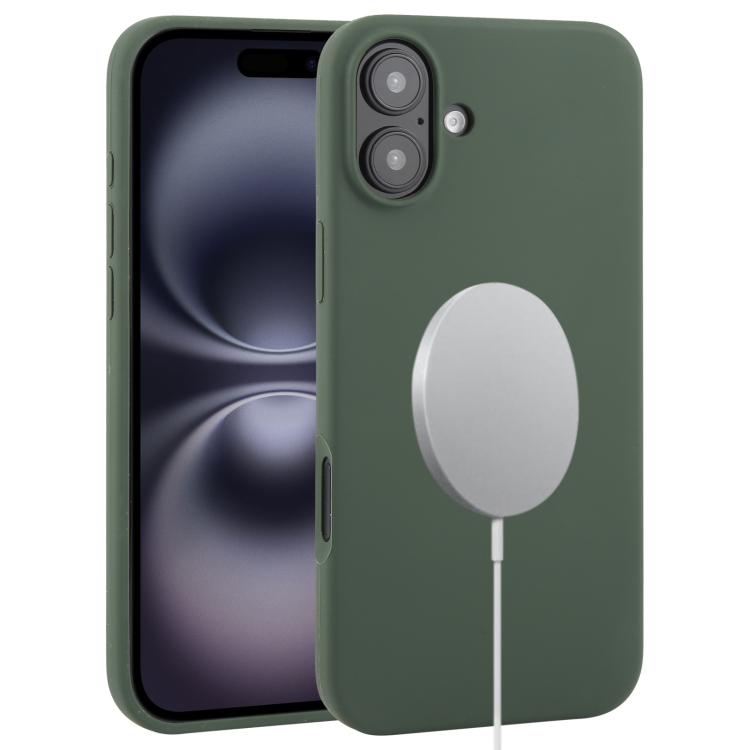 Liquid Silicone Full Coverage MagSafe Phone Case, For iPhone 16 Pro Max, For iPhone 16 Pro, For iPhone 16 Plus