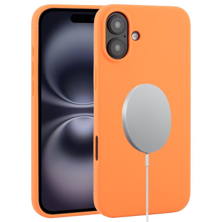 Liquid Silicone Full Coverage MagSafe Phone Case, For iPhone 16 Pro Max, For iPhone 16 Pro, For iPhone 16 Plus
