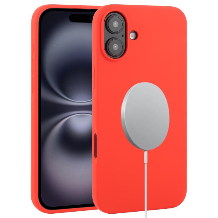 Liquid Silicone Full Coverage MagSafe Phone Case, For iPhone 16 Pro Max, For iPhone 16 Pro, For iPhone 16 Plus
