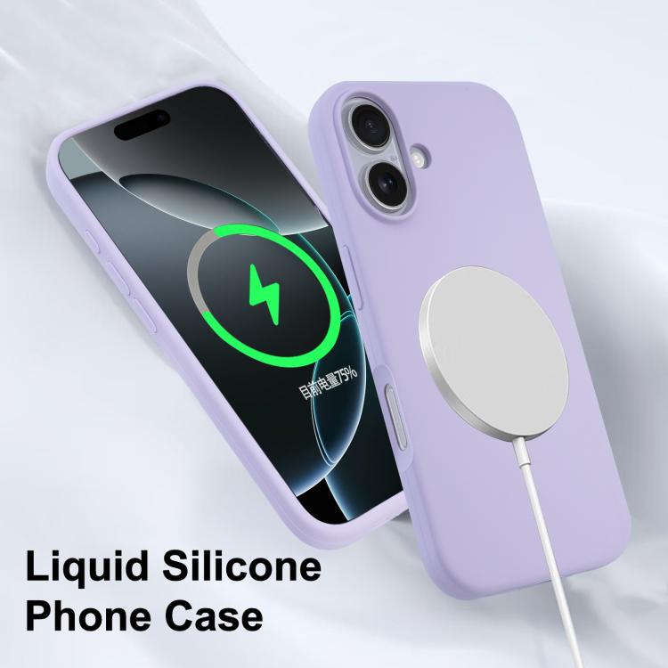 Liquid Silicone Full Coverage MagSafe Phone Case, For iPhone 15 Plus, For iPhone 15, For iPhone 14 Plus