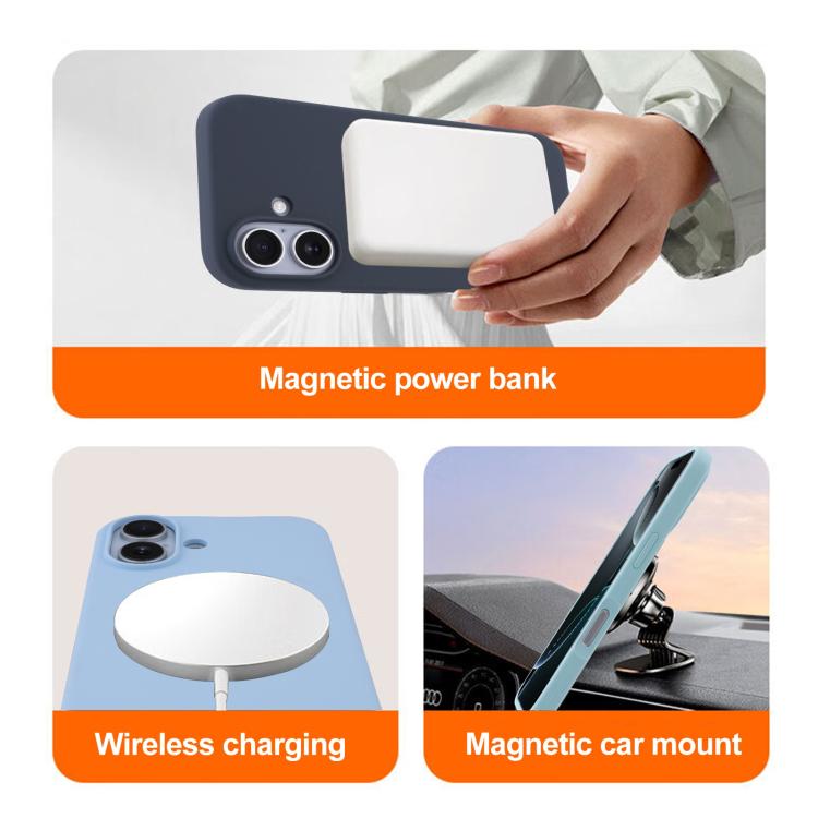 Liquid Silicone Full Coverage MagSafe Phone Case, For iPhone 15 Plus, For iPhone 15, For iPhone 14 Plus