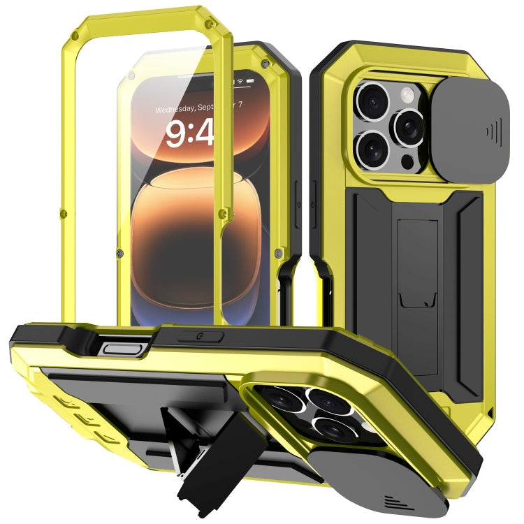 R-JUST Sliding Camera IP54 Life Waterproof Holder Phone Case, For iPhone 17e / 16e, For iPhone 17 Pro Max, For iPhone 17 Pro, For iPhone 17, For iPhone Air, For iPhone 16 Pro Max