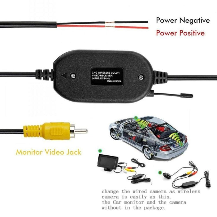 PZ709 437-W 7.0 inch TFT LCD Car External Wireless Rear View Monitor for Car Rearview Parking Video Systems, PZ709 437-W
