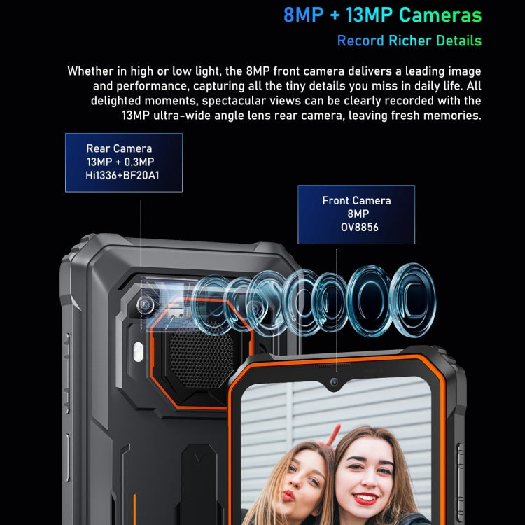 Blackview BV6200 Pro, IP68/IP69K/MIL-STD-810H, 6.56 inch Android 14 MediaTek Helio P35 Octa Core, Network: 4G, OTG, NFC, 6GB+128GB