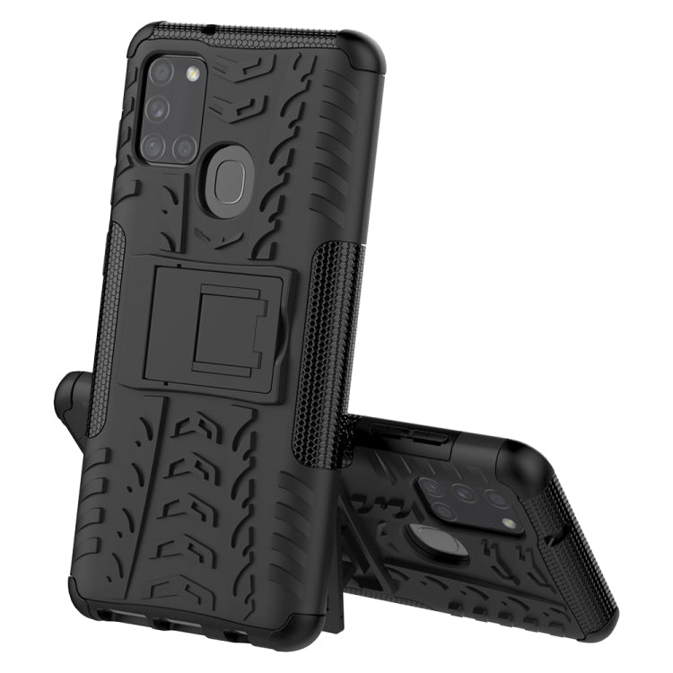 Tire Texture Shockproof TPU+PC Protective Case with Holder, For Amazon Fire HD 8 (2020)