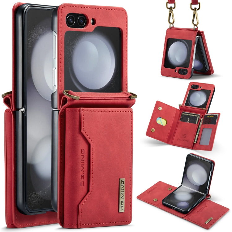 DG.MING M2 Series Card Bag Magnetic Leather Phone Case, For Samsung Galaxy Z Flip6 / Flip7 FE, For Samsung Galaxy Z Flip5 5G, For Samsung Galaxy Z Flip4 5G, For Samsung Galaxy Z Flip3 5G