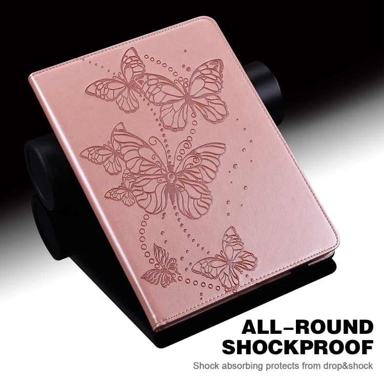 Embossed Butterfly Pattern Horizontal Flip Leather Tablet Case, For Xiaomi Redmi Pad SE