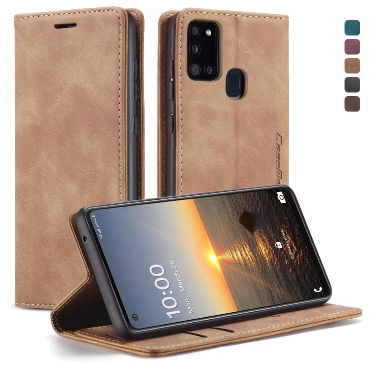 CaseMe-013 Multifunctional Retro Frosted Horizontal Flip Leather Case with Card Slot & Holder & Wallet, For Samsung Galaxy A21S, For Samsung Galaxy A31, For Samsung Galaxy A41