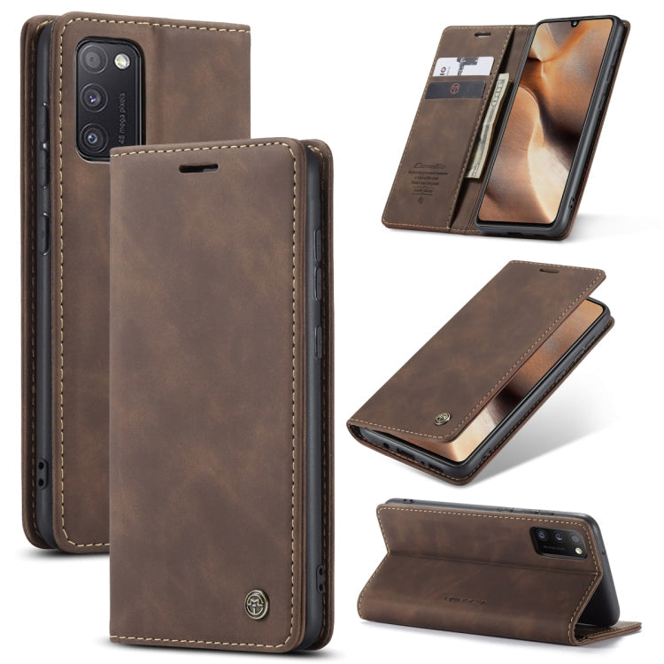 CaseMe-013 Multifunctional Retro Frosted Horizontal Flip Leather Case with Card Slot & Holder & Wallet, For Samsung Galaxy A21S, For Samsung Galaxy A31, For Samsung Galaxy A41