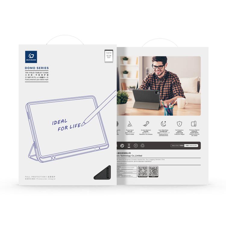 DUX DUCIS Domo Series Magnetic Flip Leather Tablet Case, For Samsung Galaxy Tab A11+ / A9+, For Samsung Galaxy Tab S9 FE / S10 FE, For Samsung Galaxy Tab S10 FE+, For Samsung Galaxy Tab S10+, For Samsung Galaxy Tab S9 FE+, For Samsung Galaxy Tab S10 Ultra