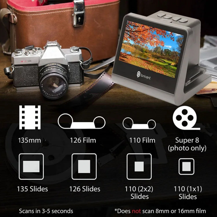Tonivent TON171 22 Mega Pixels 5 inch HD Screen Film Scanner, TON171