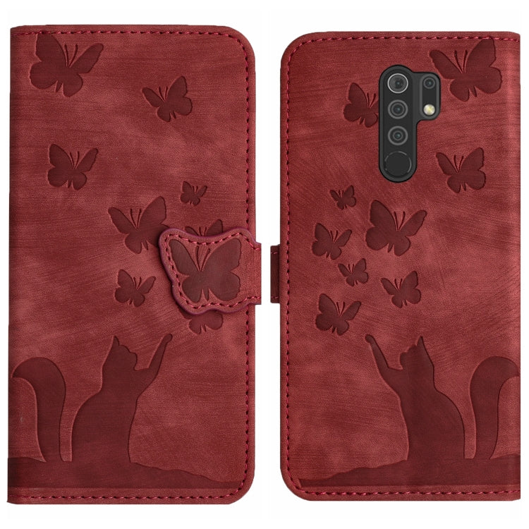 Butterfly Cat Embossing Flip Leather Phone Case, For Xiaomi Redmi Note 8 Pro