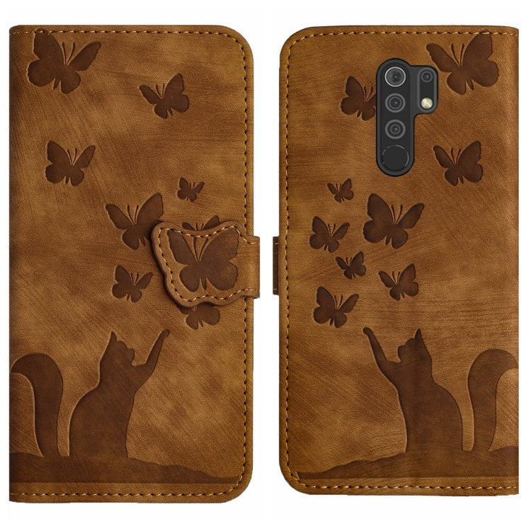 Butterfly Cat Embossing Flip Leather Phone Case, For Xiaomi Redmi Note 8 Pro
