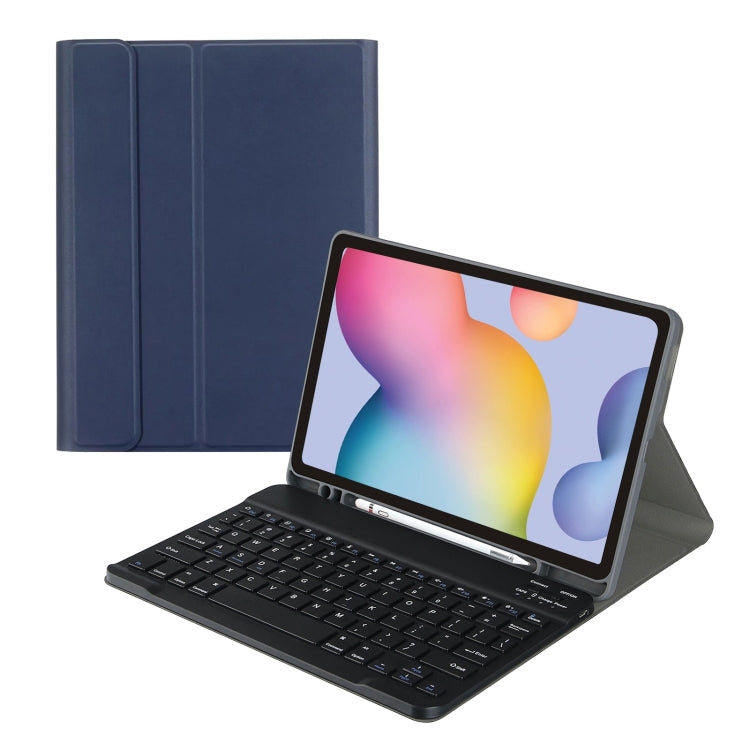 Square Cap Bluetooth Keyboard Leather Case with Pen Slot, For Samsung Galaxy Tab S9 FE+, For Samsung Galaxy Tab A9+, For Samsung Galaxy Tab S9 FE, For Samsung Galaxy Tab A9