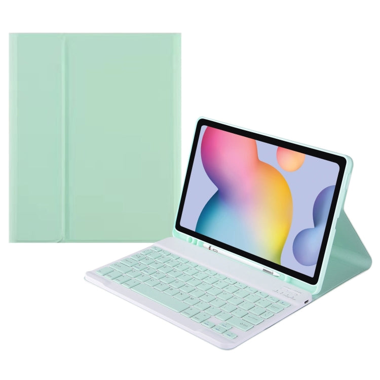 Square Cap Bluetooth Keyboard Leather Case with Pen Slot, For Samsung Galaxy Tab S9 FE+, For Samsung Galaxy Tab A9+, For Samsung Galaxy Tab S9 FE, For Samsung Galaxy Tab A9