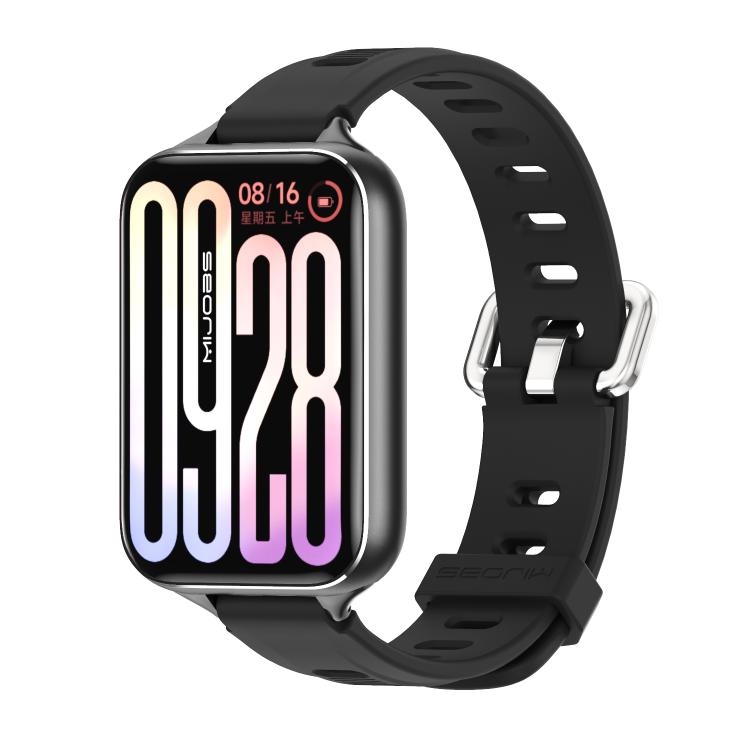 Mijobs Flat Hole Breathable Silicone Watch Band, For Redmi Watch 6 / 5 / Xiaomi Band 9 Pro