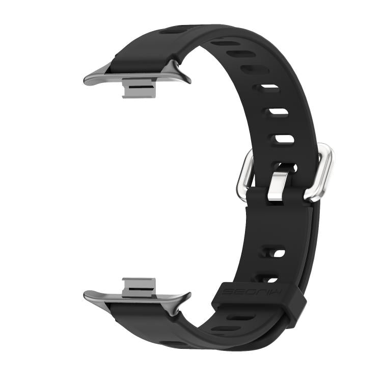 Mijobs Flat Hole Breathable Silicone Watch Band, For Redmi Watch 6 / 5 / Xiaomi Band 9 Pro