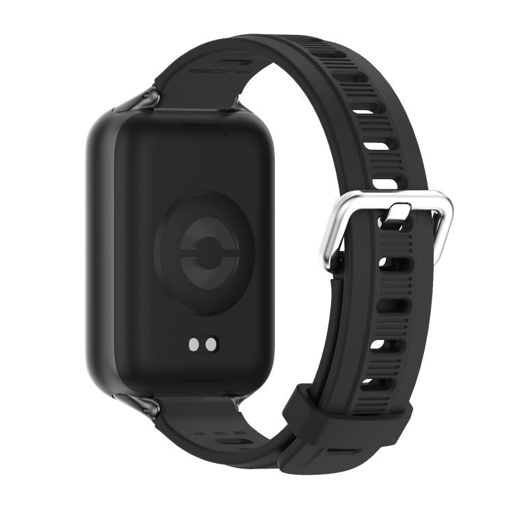 Mijobs Flat Hole Breathable Silicone Watch Band, For Redmi Watch 6 / 5 / Xiaomi Band 9 Pro