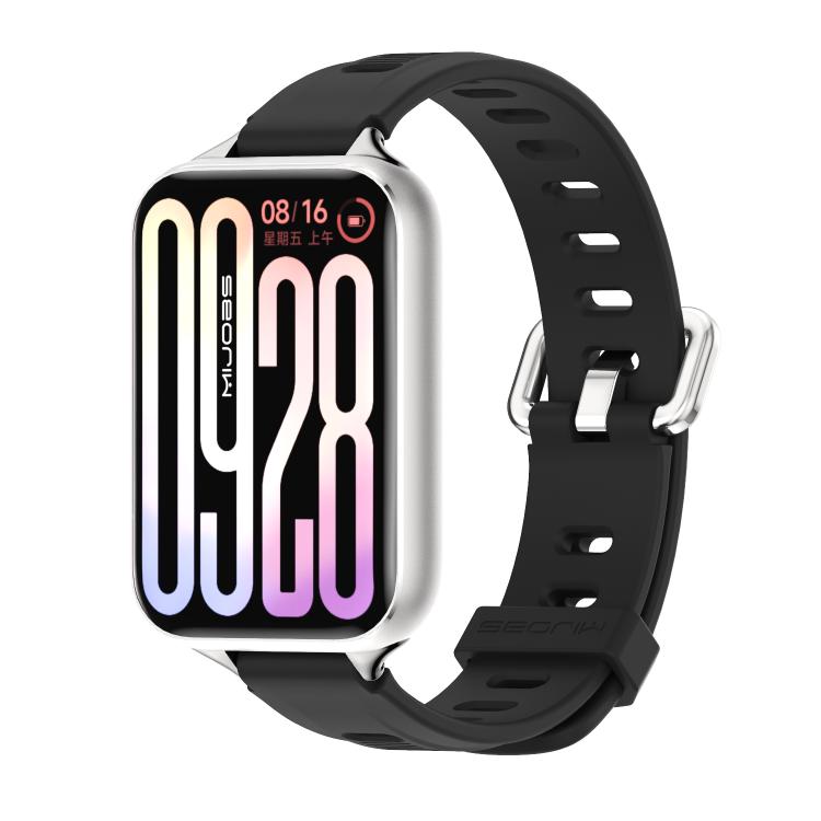 Mijobs Flat Hole Breathable Silicone Watch Band, For Redmi Watch 6 / 5 / Xiaomi Band 9 Pro