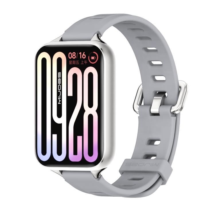 Mijobs Flat Hole Breathable Silicone Watch Band, For Redmi Watch 6 / 5 / Xiaomi Band 9 Pro