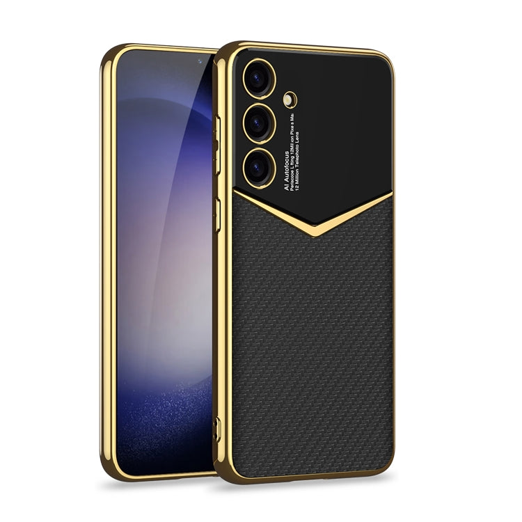 GKK Plating Soft TPU + Leather Full Coverage Phone Case without Pen, For Samsung Galaxy S24 Ultra 5G, For Samsung Galaxy S24+ 5G, For Samsung Galaxy S24 5G